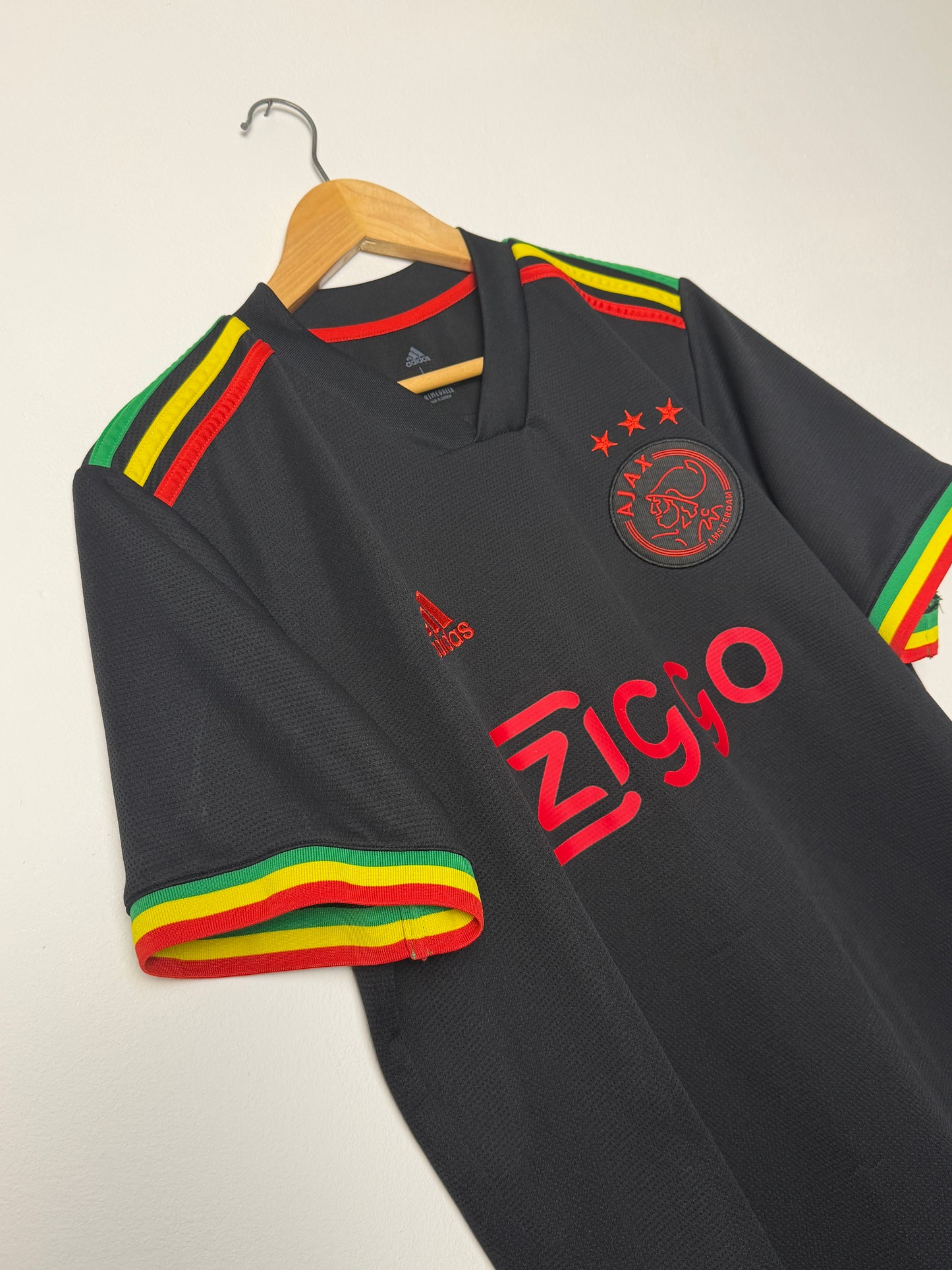Ryan Gravenberch AFC Ajax 2021-22 away football shirt (L)