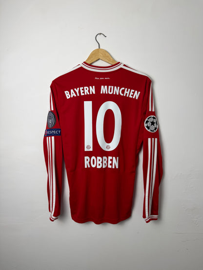Arjen Robben FC Bayern Munich 2013-14 long sleeve home football shirt (S)