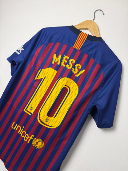 Lionel Messi FC Barcelona 2018-19 home football shirt (M)