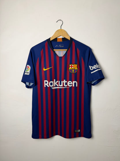 Lionel Messi FC Barcelona 2018-19 home football shirt (M)