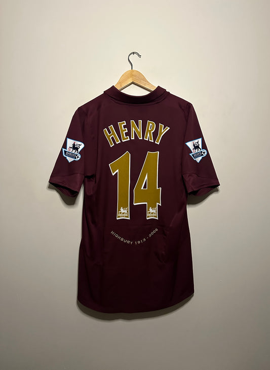 Thierry Henry Arsenal FC Highbury final game edition 2005-06 home football shirt (M)