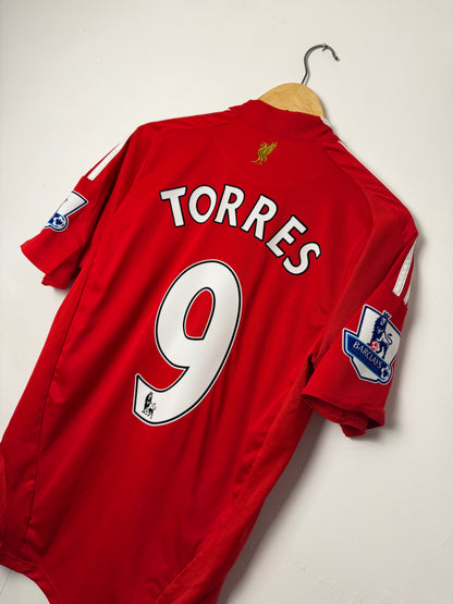 Fernando Torres Liverpool FC 2008-10 home football shirt (M)