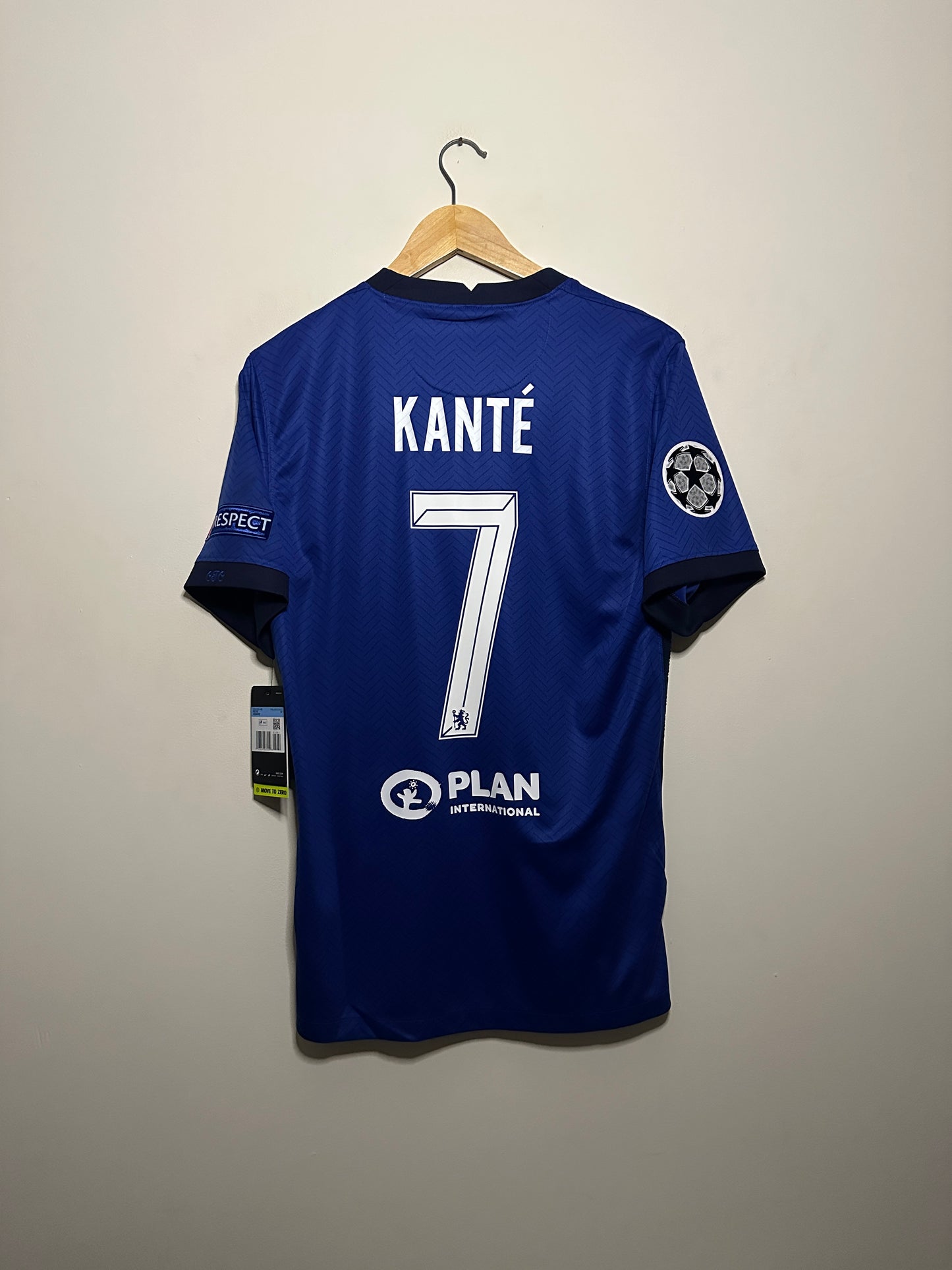 N'golo Kante Chelsea FC 2020-21 final edition home football shirt (M)