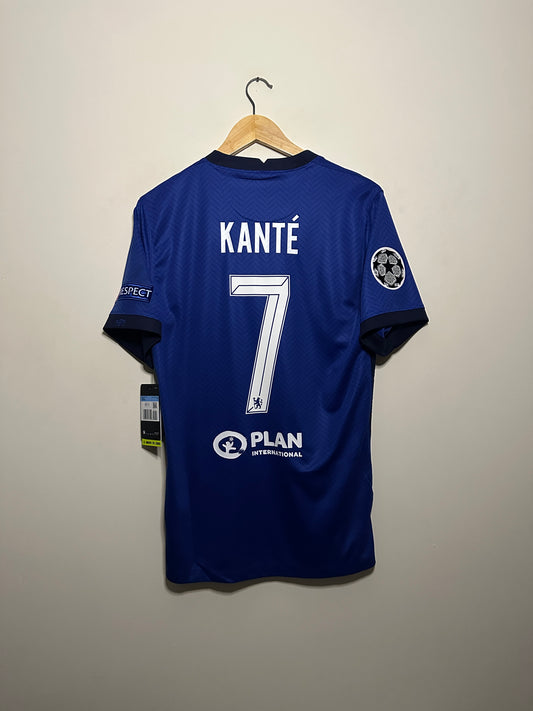 N'golo Kante Chelsea FC 2020-21 final edition home football shirt (M)