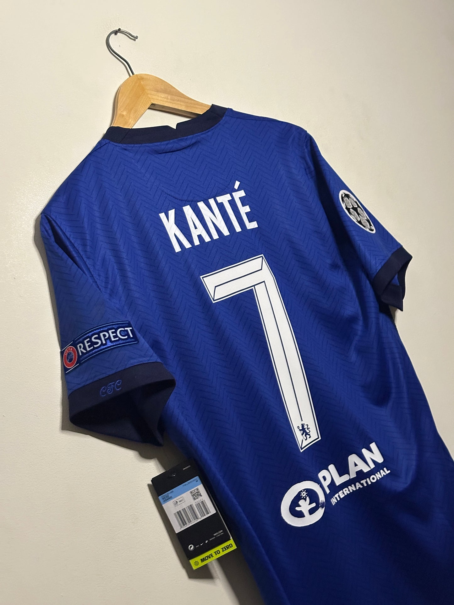 N'golo Kante Chelsea FC 2020-21 final edition home football shirt (M)