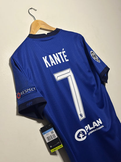 N'golo Kante Chelsea FC 2020-21 final edition home football shirt (M)