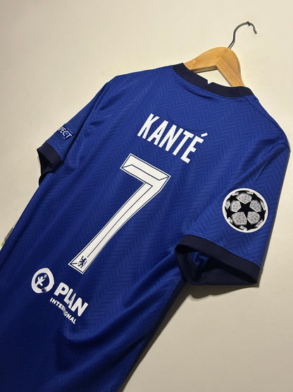 N'golo Kante Chelsea FC 2020-21 final edition home football shirt (M)