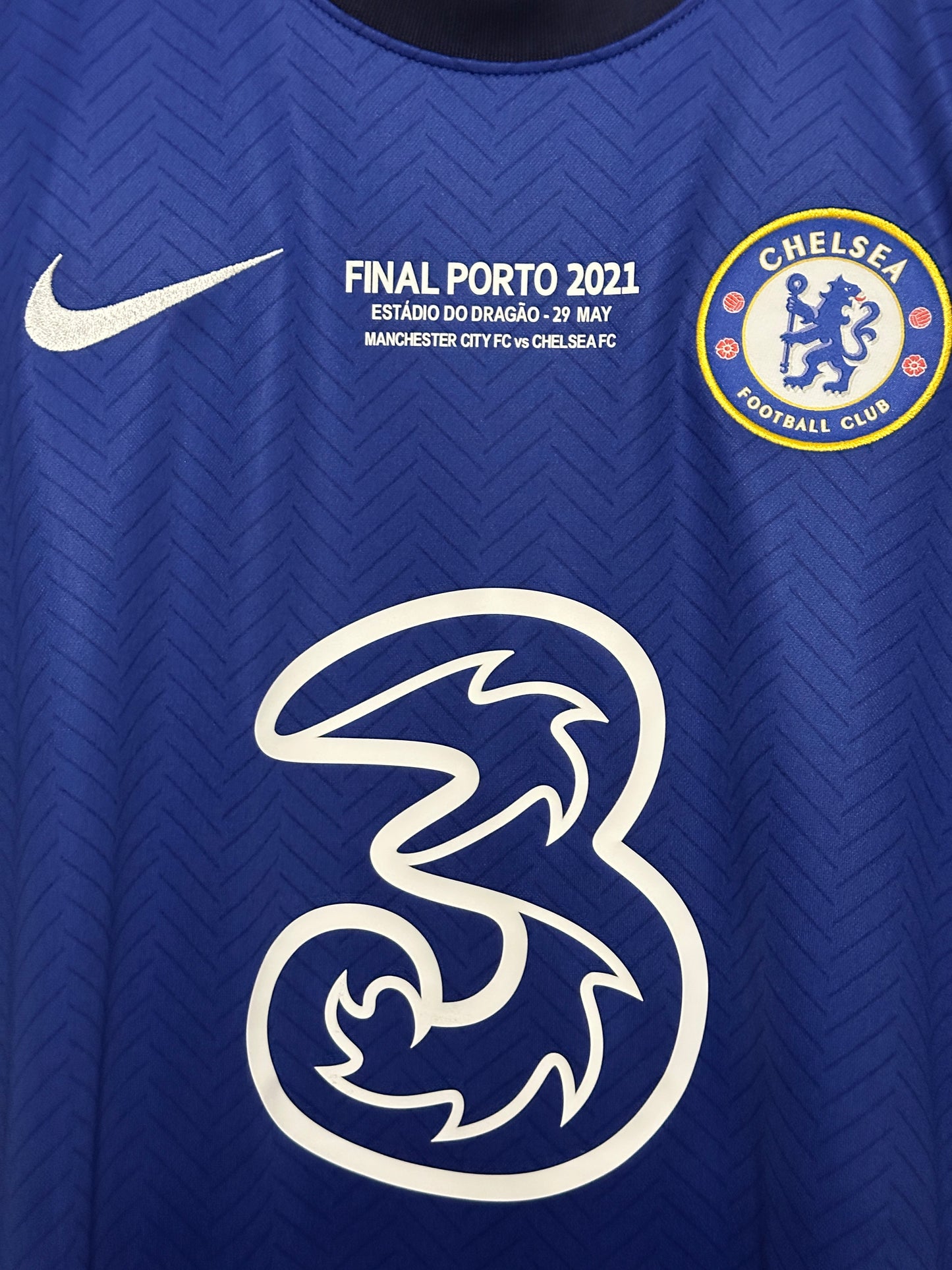 N'golo Kante Chelsea FC 2020-21 final edition home football shirt (M)