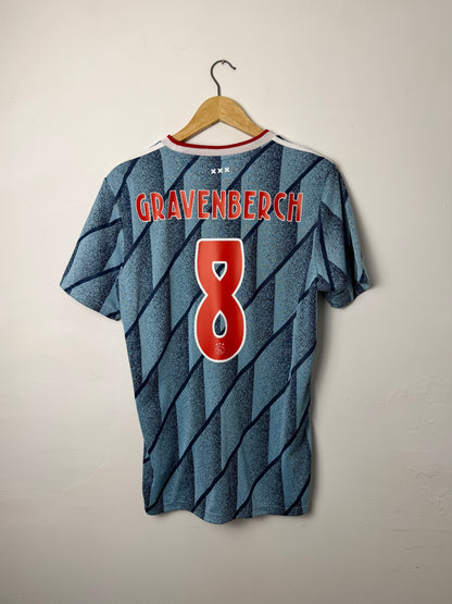 Ryan Gravenberch AFC Ajax 2020-21 away football shirt (M)