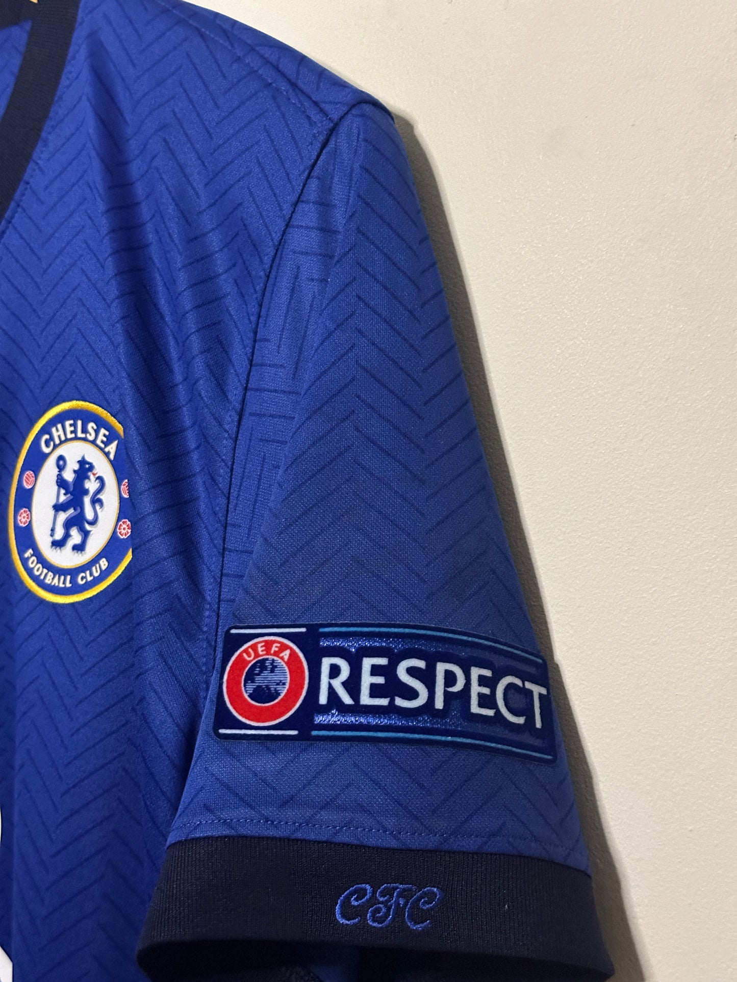 N'golo Kante Chelsea FC 2020-21 final edition home football shirt (M)