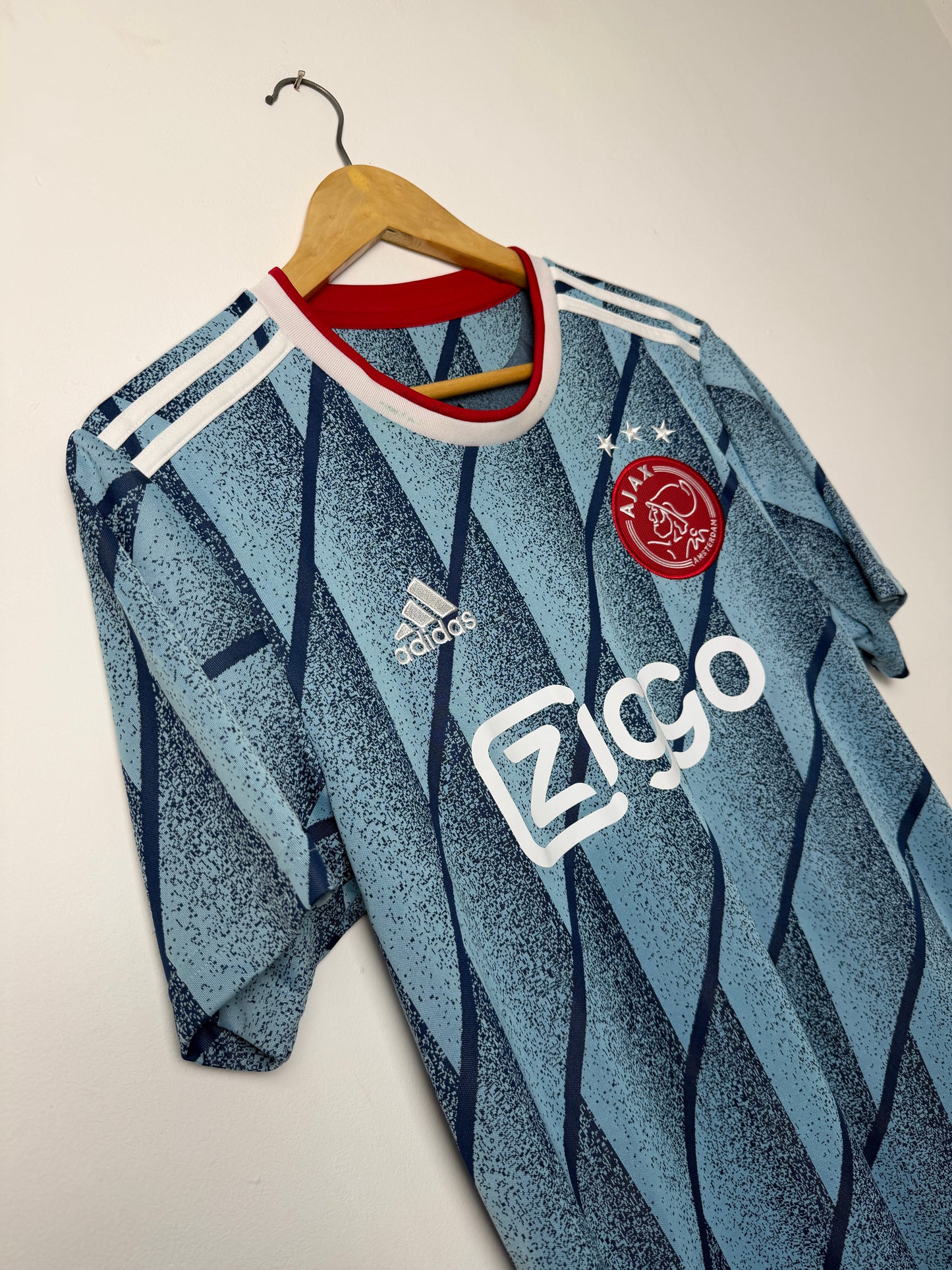 Ryan Gravenberch AFC Ajax 2020-21 away football shirt (M)