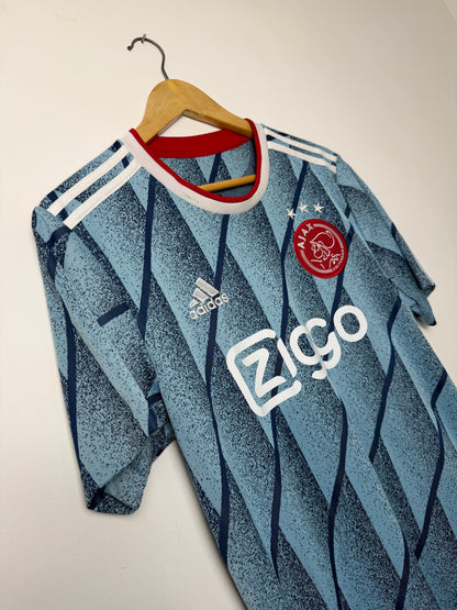 Ryan Gravenberch AFC Ajax 2020-21 away football shirt (M)