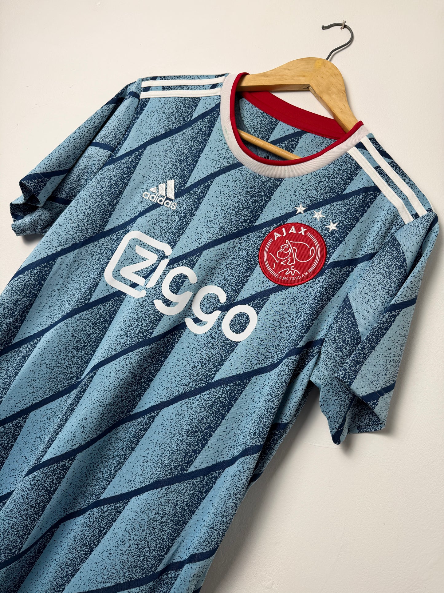 Ryan Gravenberch AFC Ajax 2020-21 away football shirt (M)