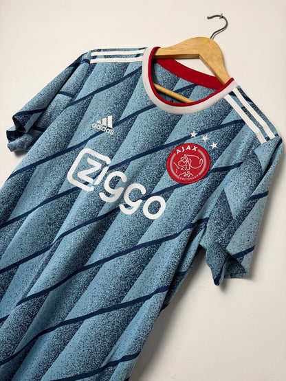 Ryan Gravenberch AFC Ajax 2020-21 away football shirt (M)