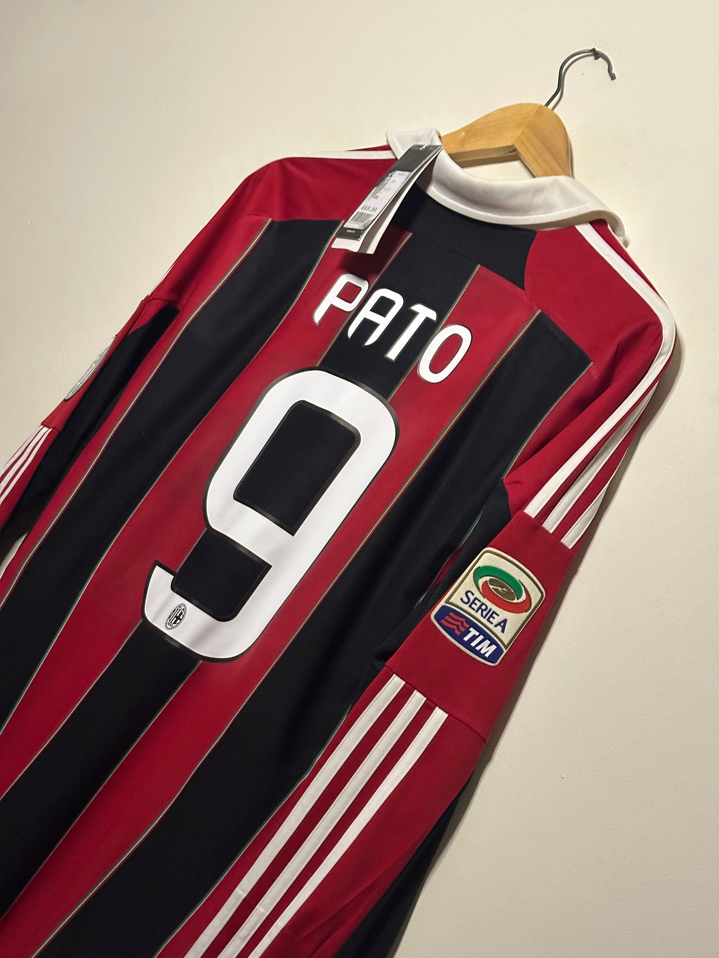 Alexandre Pato AC Milan 2012-13 long sleeve home football shirt (L)