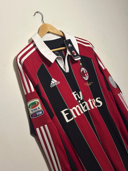 Alexandre Pato AC Milan 2012-13 long sleeve home football shirt (L)