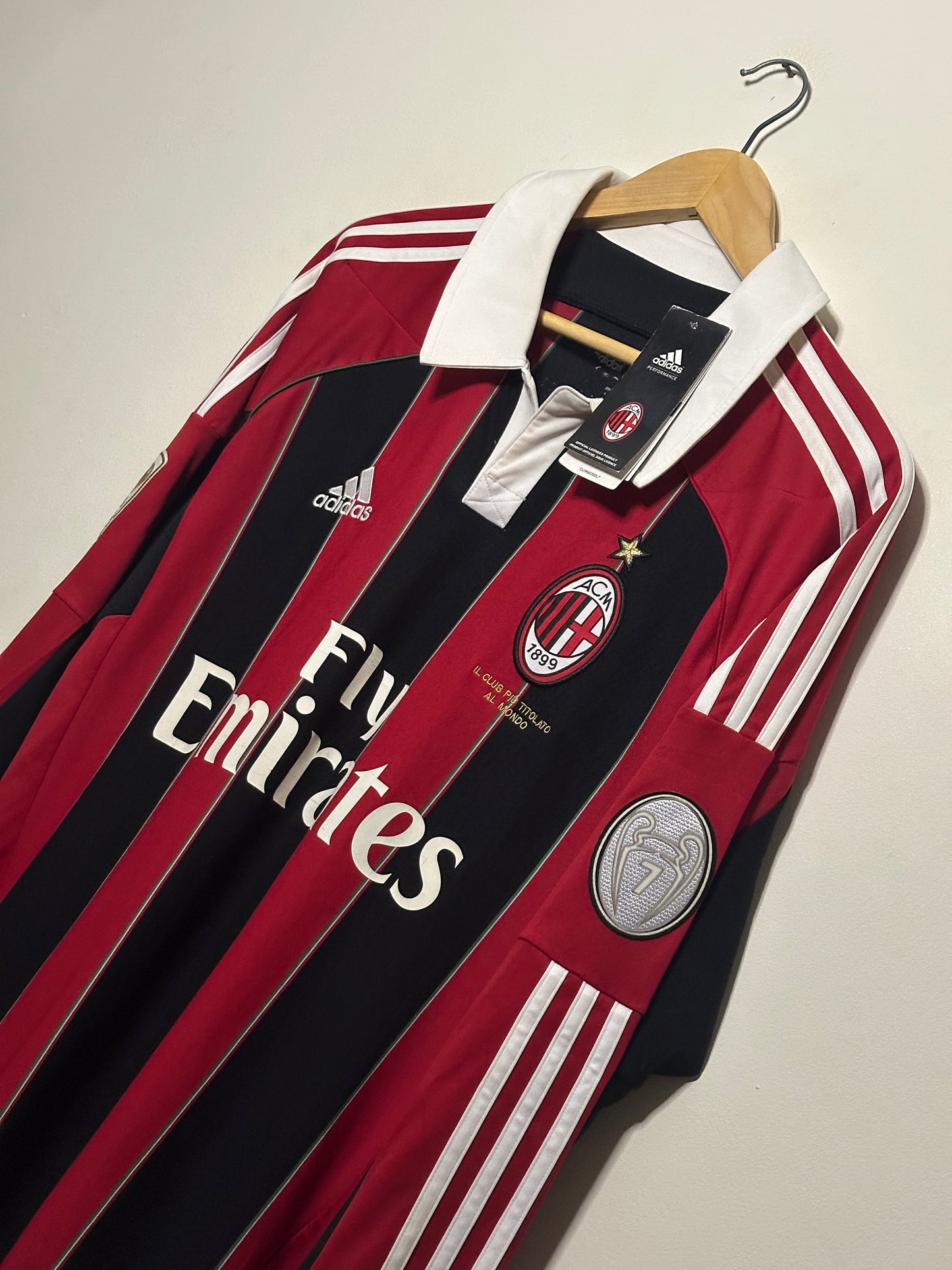 Alexandre Pato AC Milan 2012-13 long sleeve home football shirt (L)