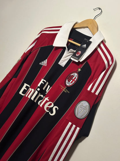 Alexandre Pato AC Milan 2012-13 long sleeve home football shirt (L)