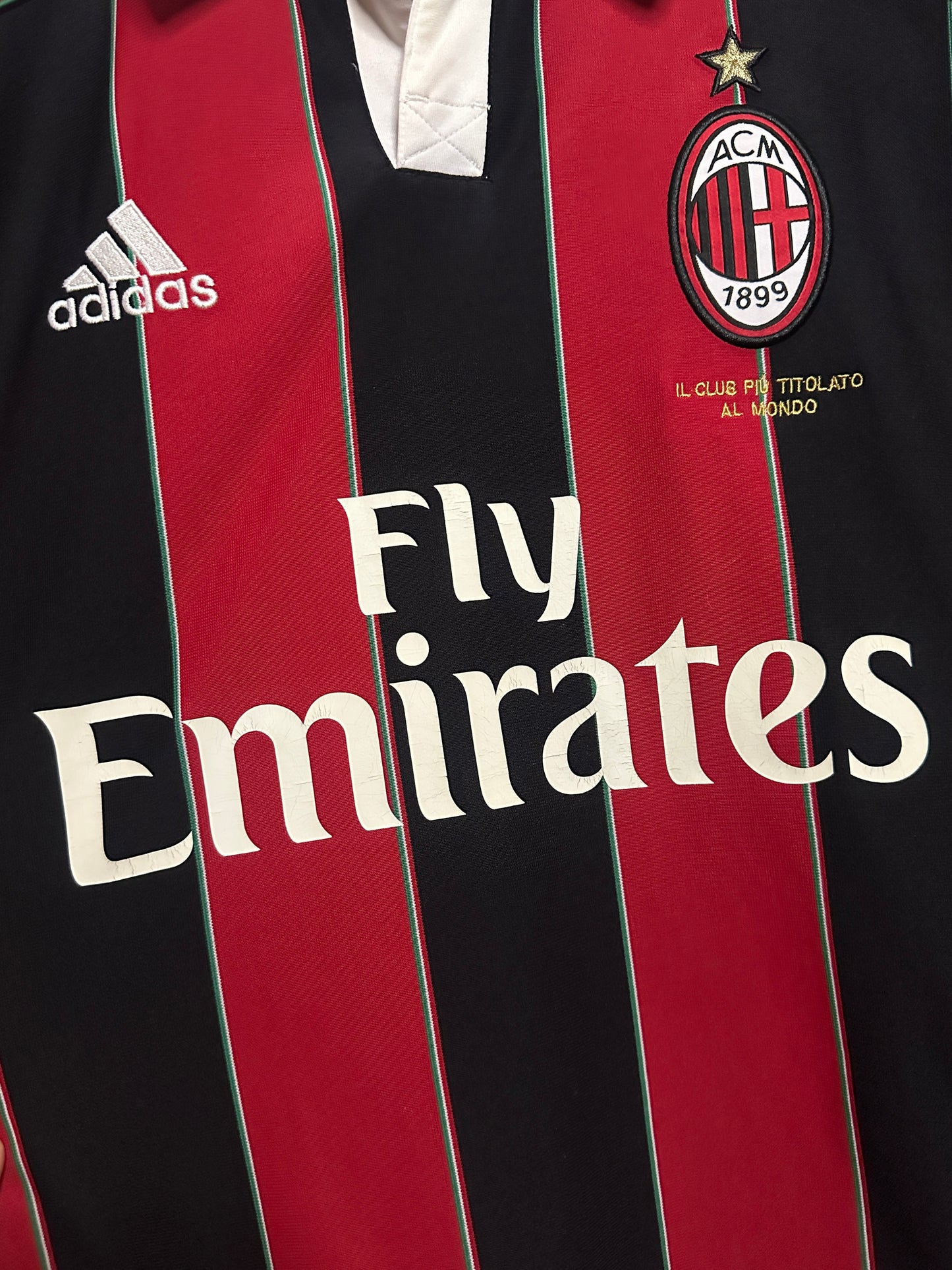 Alexandre Pato AC Milan 2012-13 long sleeve home football shirt (L)