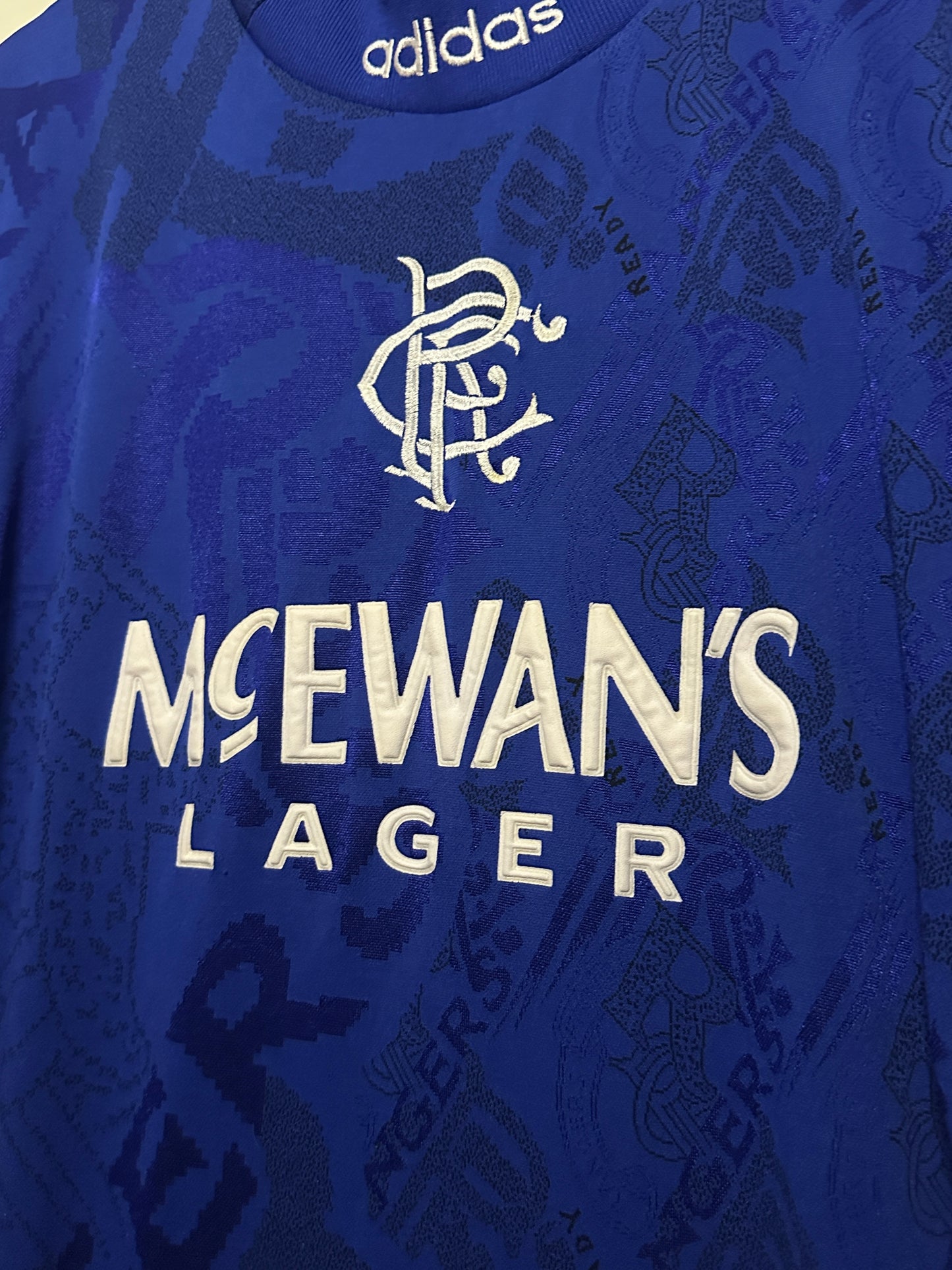 Rangers FC 1994-96 home football shirt (L)