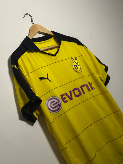 Pierre-Emerick Aubameyang Borussia Dortmund 2015-16 home football shirt (XL)