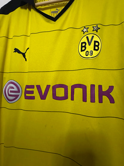 Pierre-Emerick Aubameyang Borussia Dortmund 2015-16 home football shirt (XL)