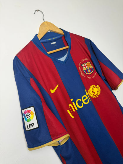 Ronaldinho FC Barcelona 2007-08 home football shirt (XL)
