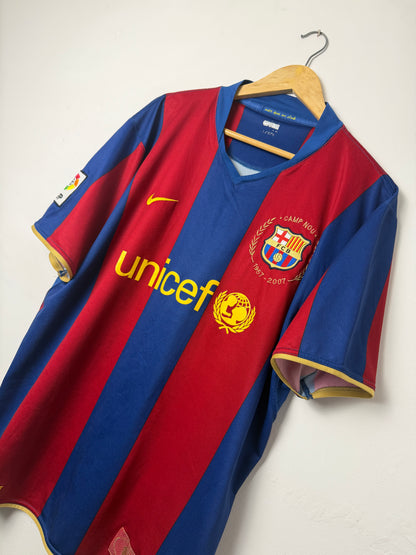 Ronaldinho FC Barcelona 2007-08 home football shirt (XL)