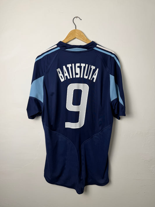 Gabriel Batistuta Argentina 2004 away football shirt (XL)