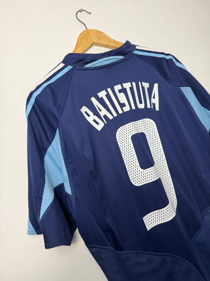 Gabriel Batistuta Argentina 2004 away football shirt (XL)