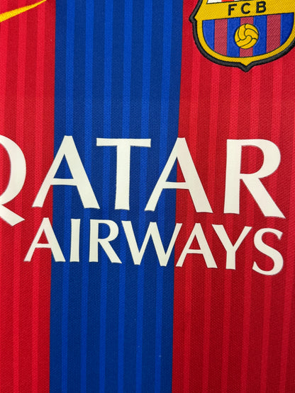 Neymar JR FC Barcelona 2016-17 home football shirt (XL)