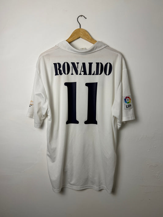 Ronaldo Nazario Real Madrid CF 2002-03 home football shirt (XL)