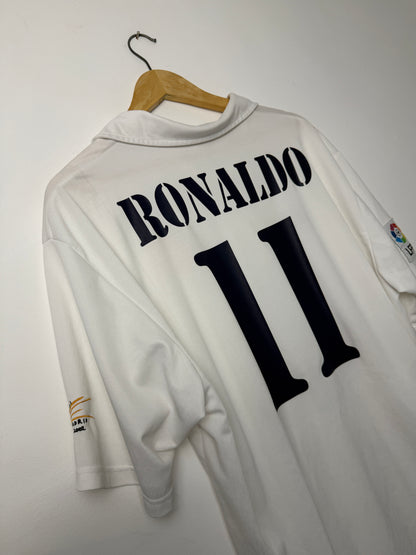Ronaldo Nazario Real Madrid CF 2002-03 home football shirt (XL)