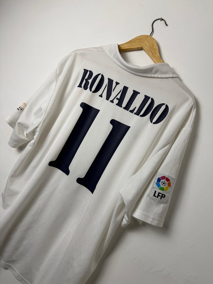 Ronaldo Nazario Real Madrid CF 2002-03 home football shirt (XL)