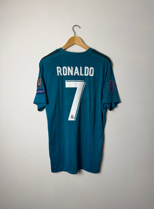 Cristiano Ronaldo Real Madrid CF 2017-18 third football shirt (L)