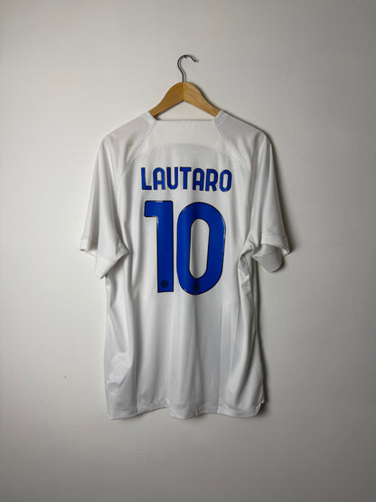 Lautaro Martinez Inter Milan 2023-24 away football shirt (XL)