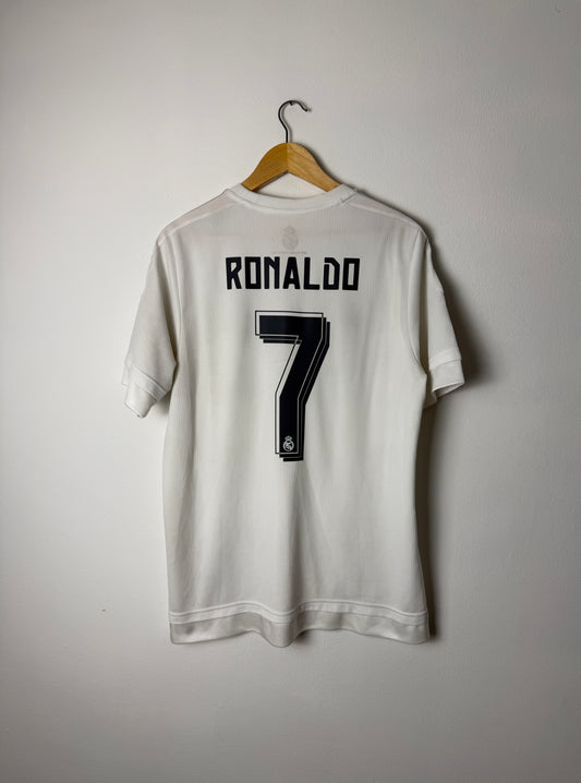 Cristiano Ronaldo Real Madrid CF 2015-16 home football shirt (L)