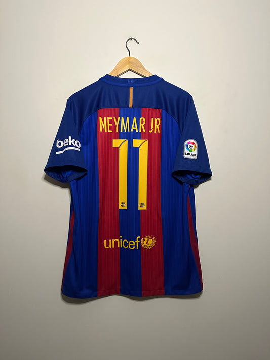 Neymar JR FC Barcelona 2016-17 home football shirt (L)