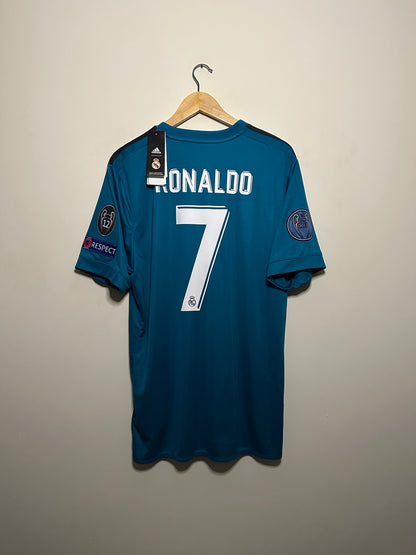 Cristiano Ronaldo Real Madrid CF 2017-18 third football shirt (L)