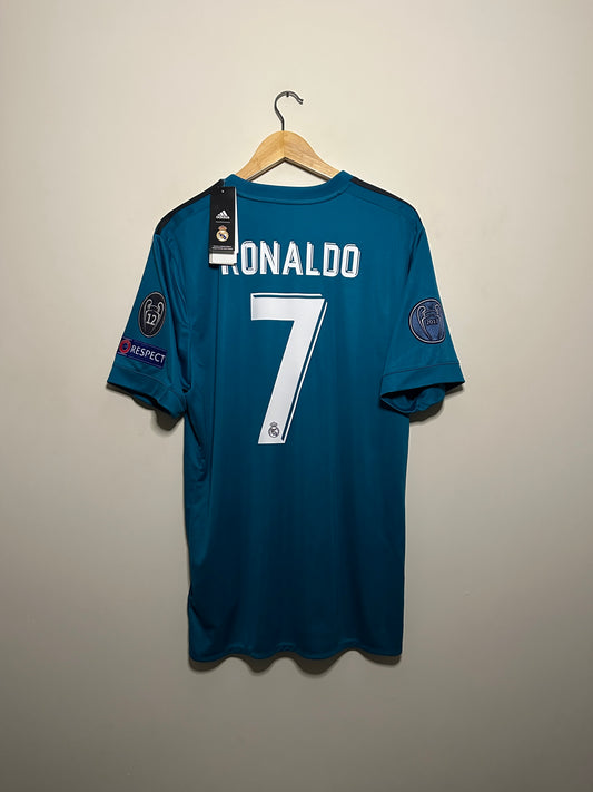 Cristiano Ronaldo Real Madrid CF 2017-18 third football shirt (L)