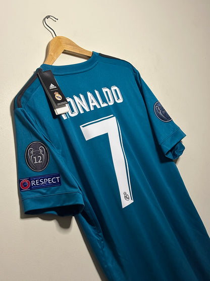 Cristiano Ronaldo Real Madrid CF 2017-18 third football shirt (L)