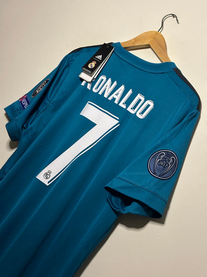 Cristiano Ronaldo Real Madrid CF 2017-18 third football shirt (L)