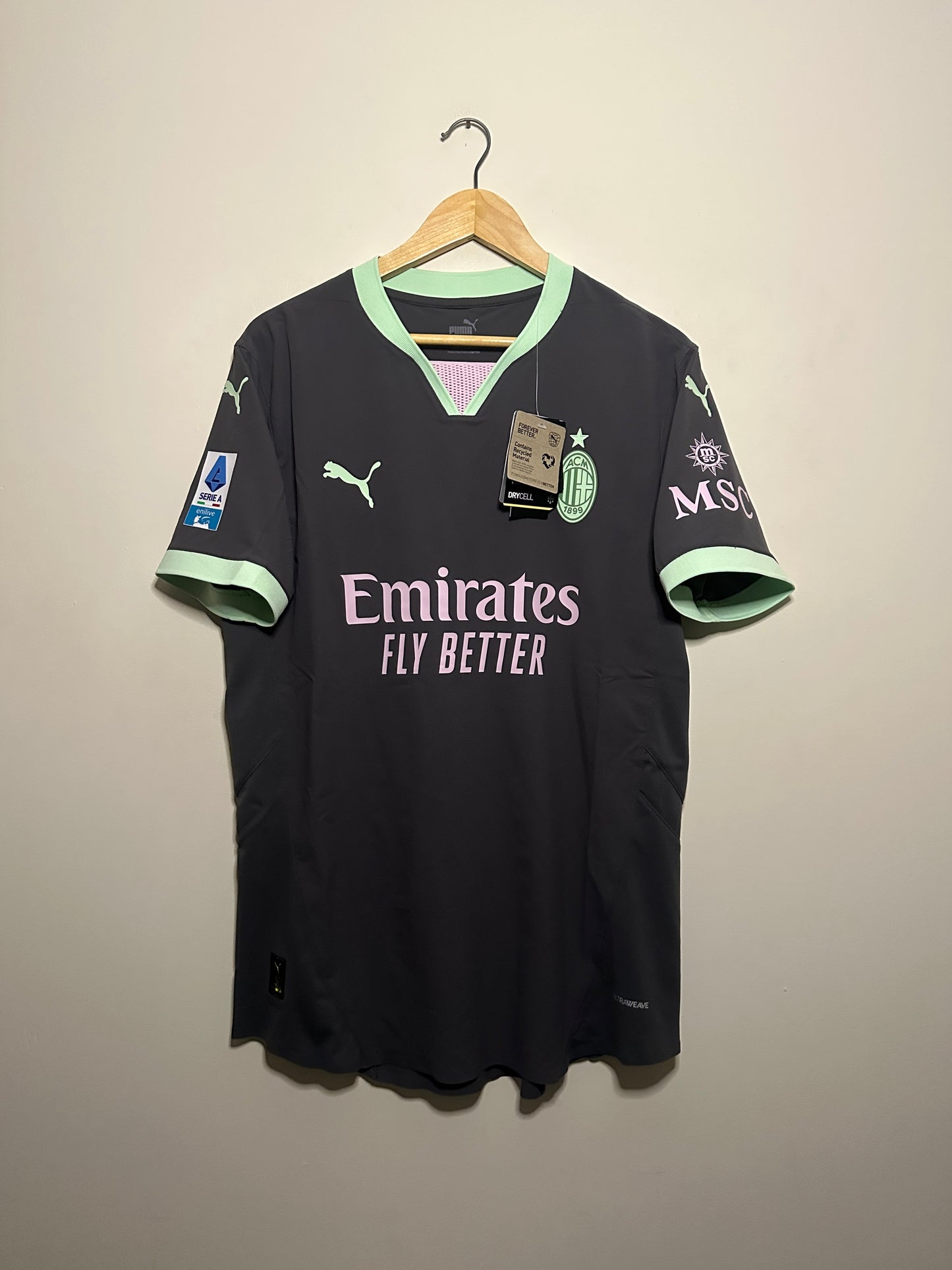 Tijjani Reijnders AC Milan 2024-25 ultraweave third football shirt (L)