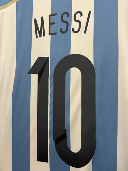 Lionel Messi FC Barcelona 2014 World Cup home football shirt (XL)
