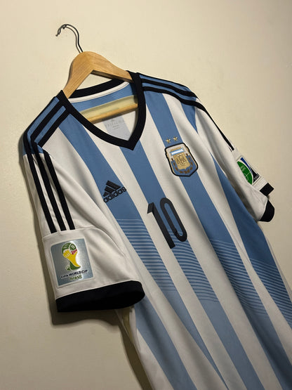 Lionel Messi FC Barcelona 2014 World Cup home football shirt (XL)