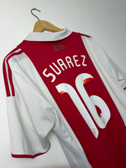 Luis Suarez AFC Ajax 2008-09 home football shirt (M)