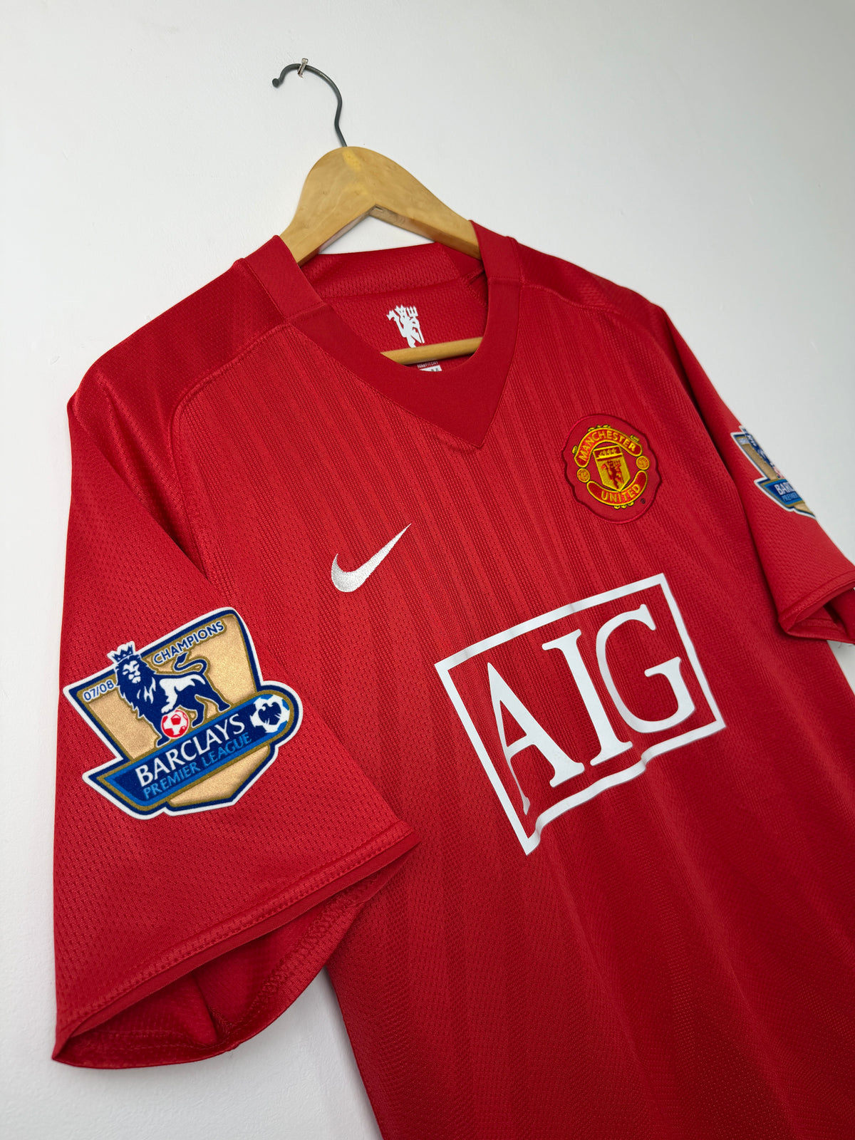 Cristiano Ronaldo Manchester United 2007-09 home football shirt (M)