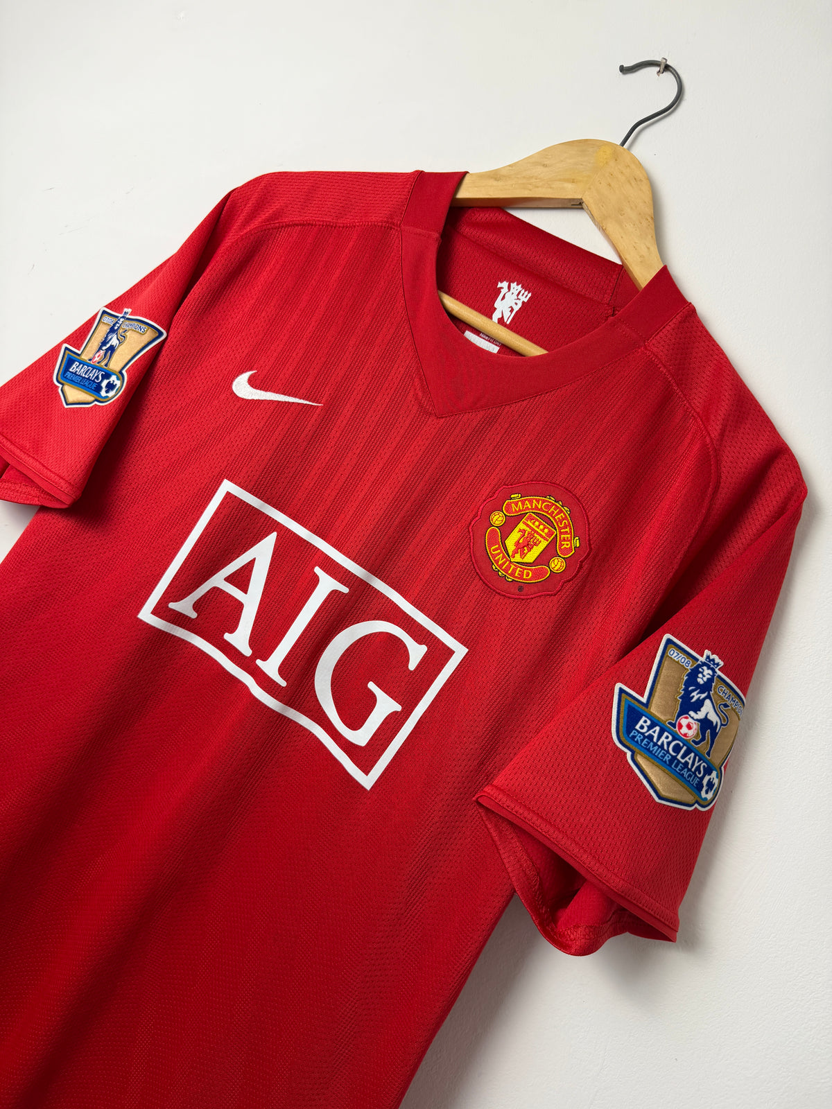 Cristiano Ronaldo Manchester United 2007-09 home football shirt (M)