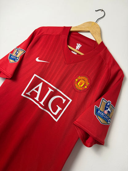 Cristiano Ronaldo Manchester United 2007-09 home football shirt (M)