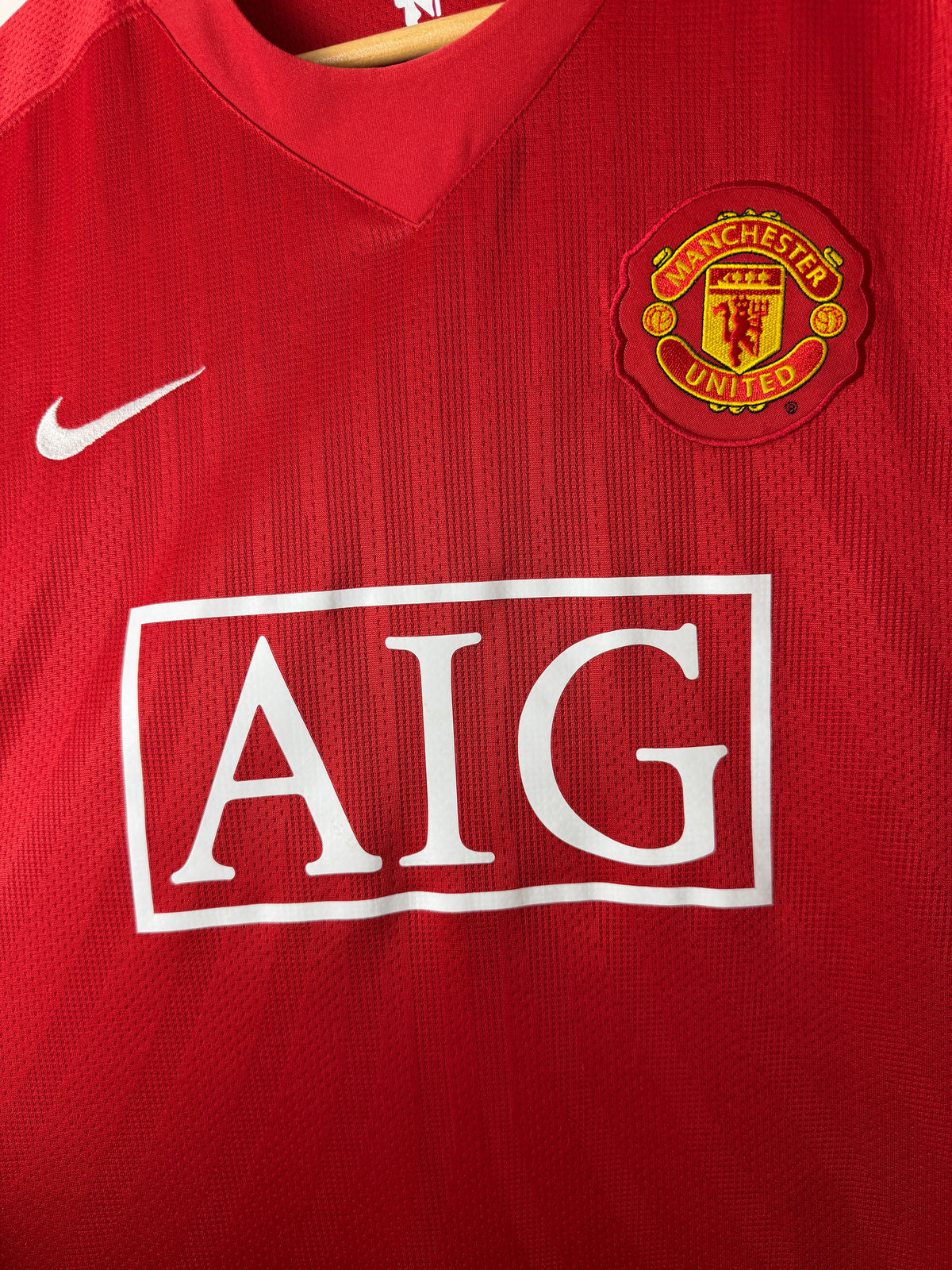 Cristiano Ronaldo Manchester United 2007-09 home football shirt (M)